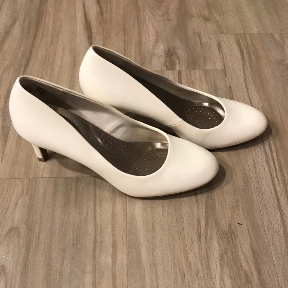 White pumps
